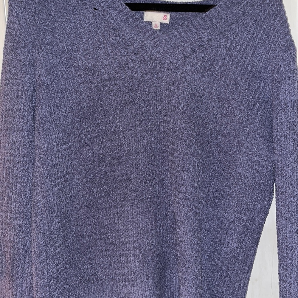SO Women's Purple Crew Neck Sweater